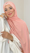 Charger l'image dans la visionneuse de la galerie, Hijab Jersey Blushing Bride-orlo Flatlock - Hijab Paradise Hijab, chador, velo, turbante, foulard, copricapo, musulmano, islamico, sciarpa, 

