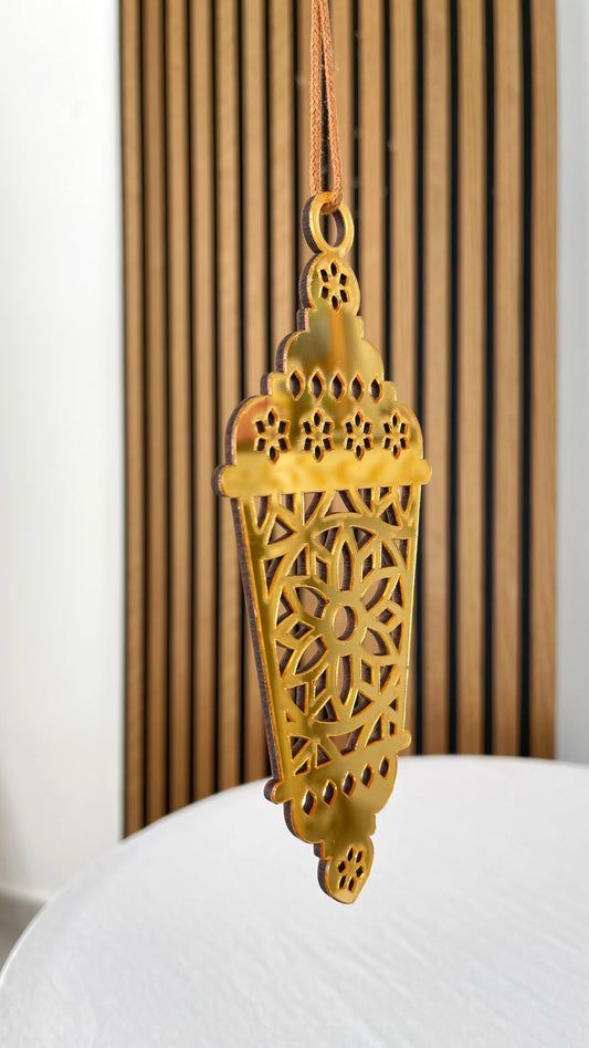 Lanterna Ramadan legno e plexiglas