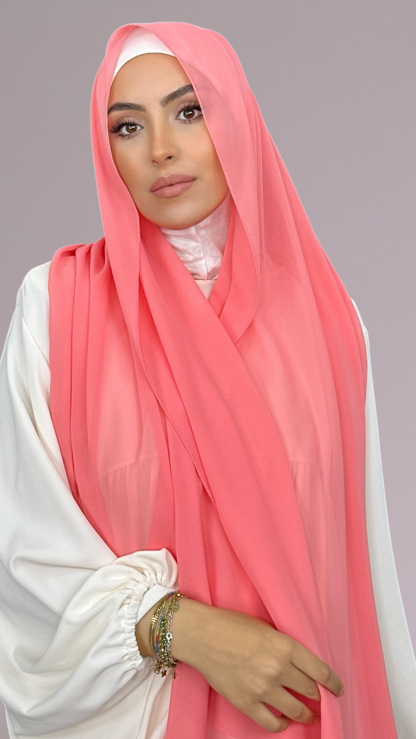 Hijab Chiffon Crepe Light pink