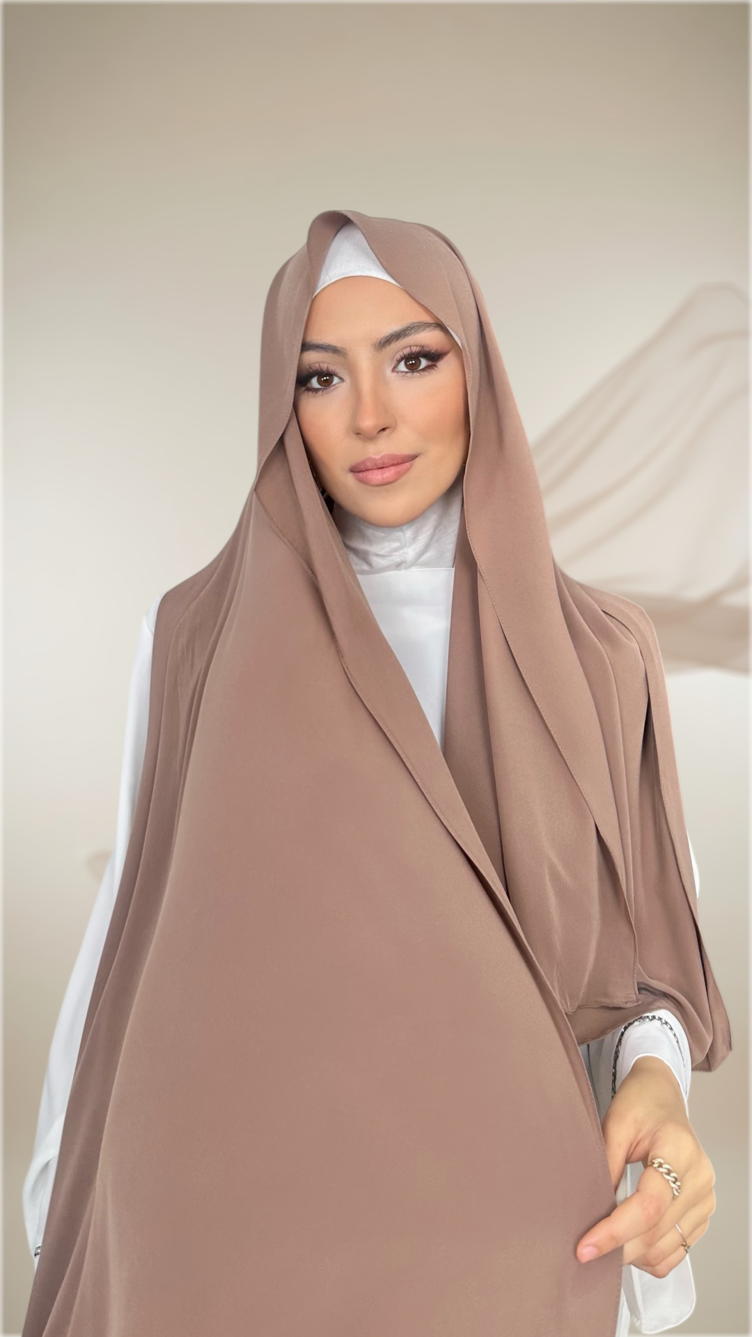 Premium Slim Hijab Camel