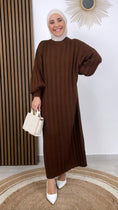 Load image into Gallery viewer, Maglione vestito, collo alto, manica stretta, Hijab Paradise
