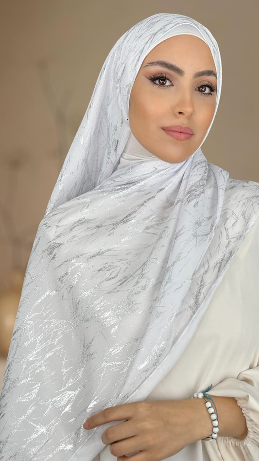 Splinter Hijab Bianco
