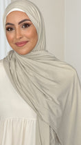 Charger l'image dans la visionneuse de la galerie, Hijab, chador, velo, turbante, foulard, copricapo, musulmano, islamico, sciarpa, Hijab Jersey Conchiglia
