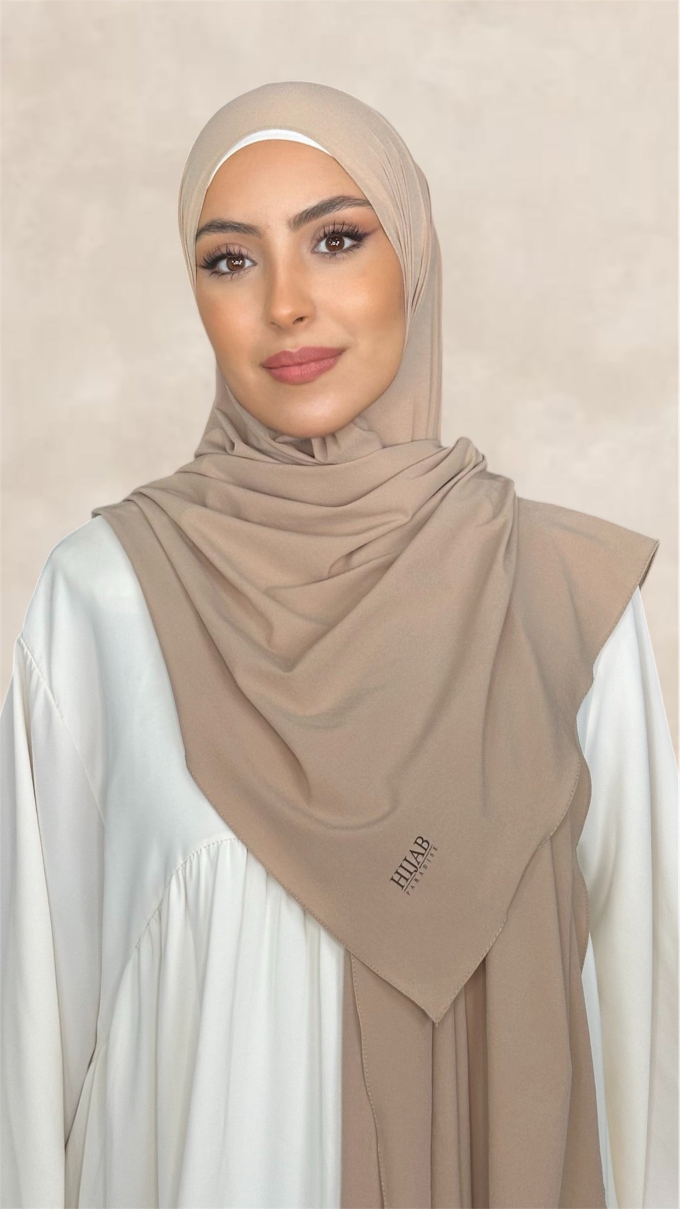 Slim Hijab Tortora rosato