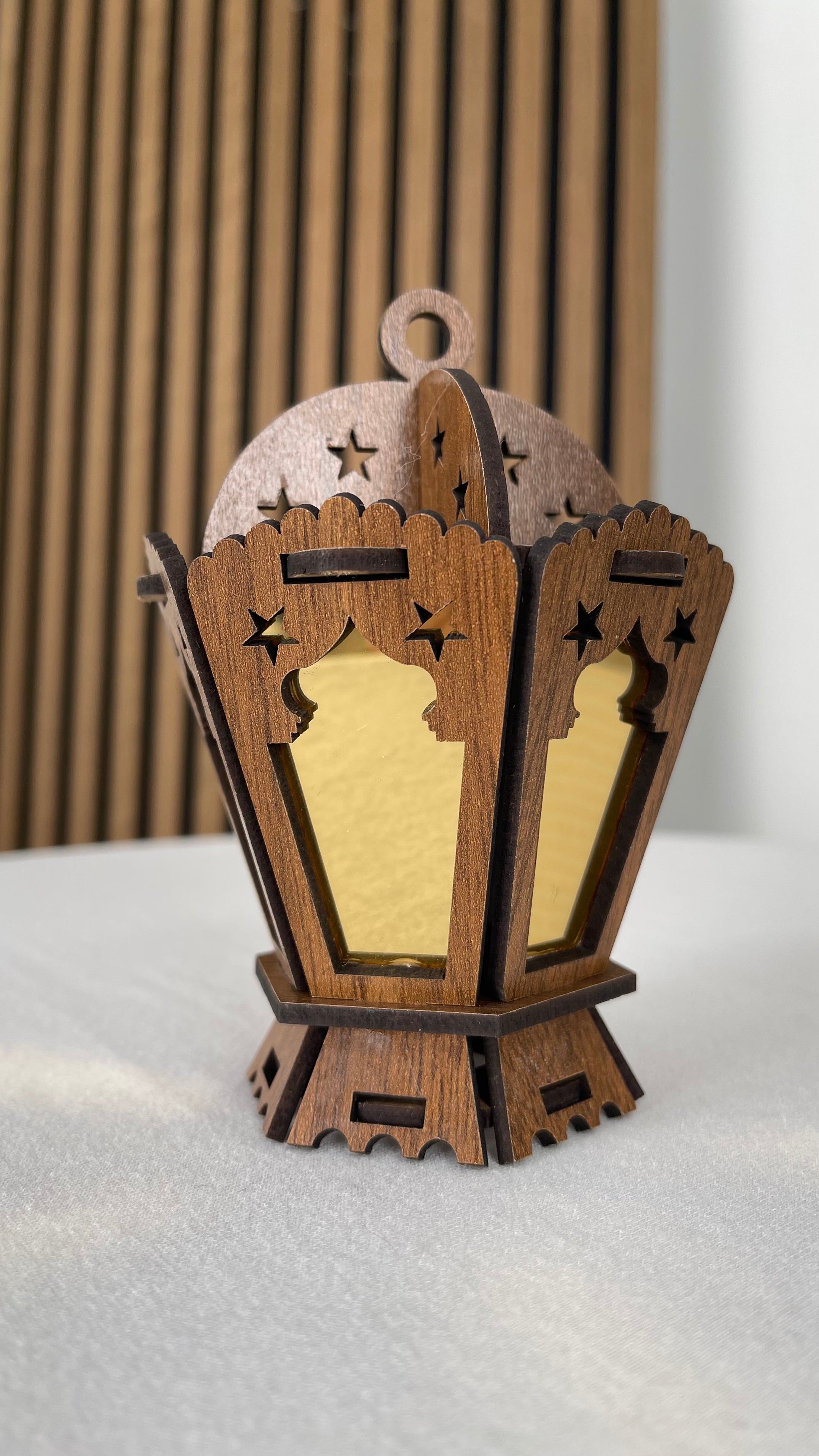 Lanterna Ramadan in legno