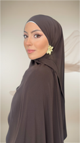 Bild in Galerie-Betrachter laden, Premium Slim Hijab Dark Brown

