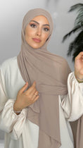 Carica l'immagine nel visualizzatore della galleria, Quick hijab ghiaia - Hijab- foulard-pronto da mettere- cuffia in viscosa- ghiaia-  incrociato- hijab paradise
