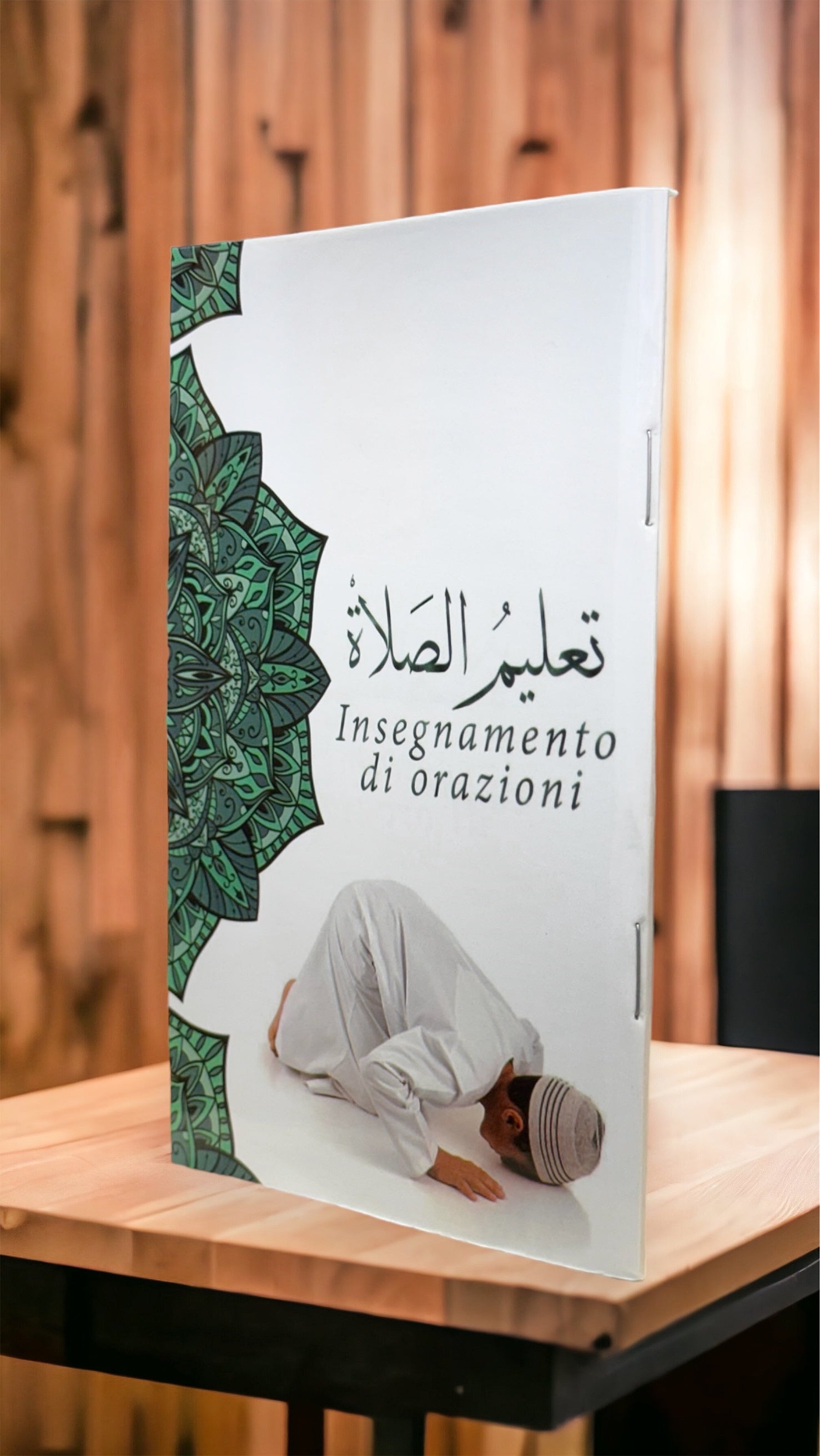Guida alla preghiera , Insegnamento di orazioni- tallim as salat (italiano/arabo) - Hijab Paradise , libro piccolo, copertina , disegno, uomo che prega