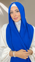 Carica l'immagine nel visualizzatore della galleria, Hijab PREMIUM CHIFFON Blu Elettrico
