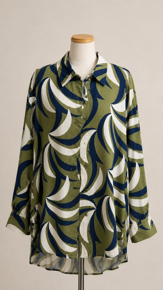 Camicia Selene Verde&Blu