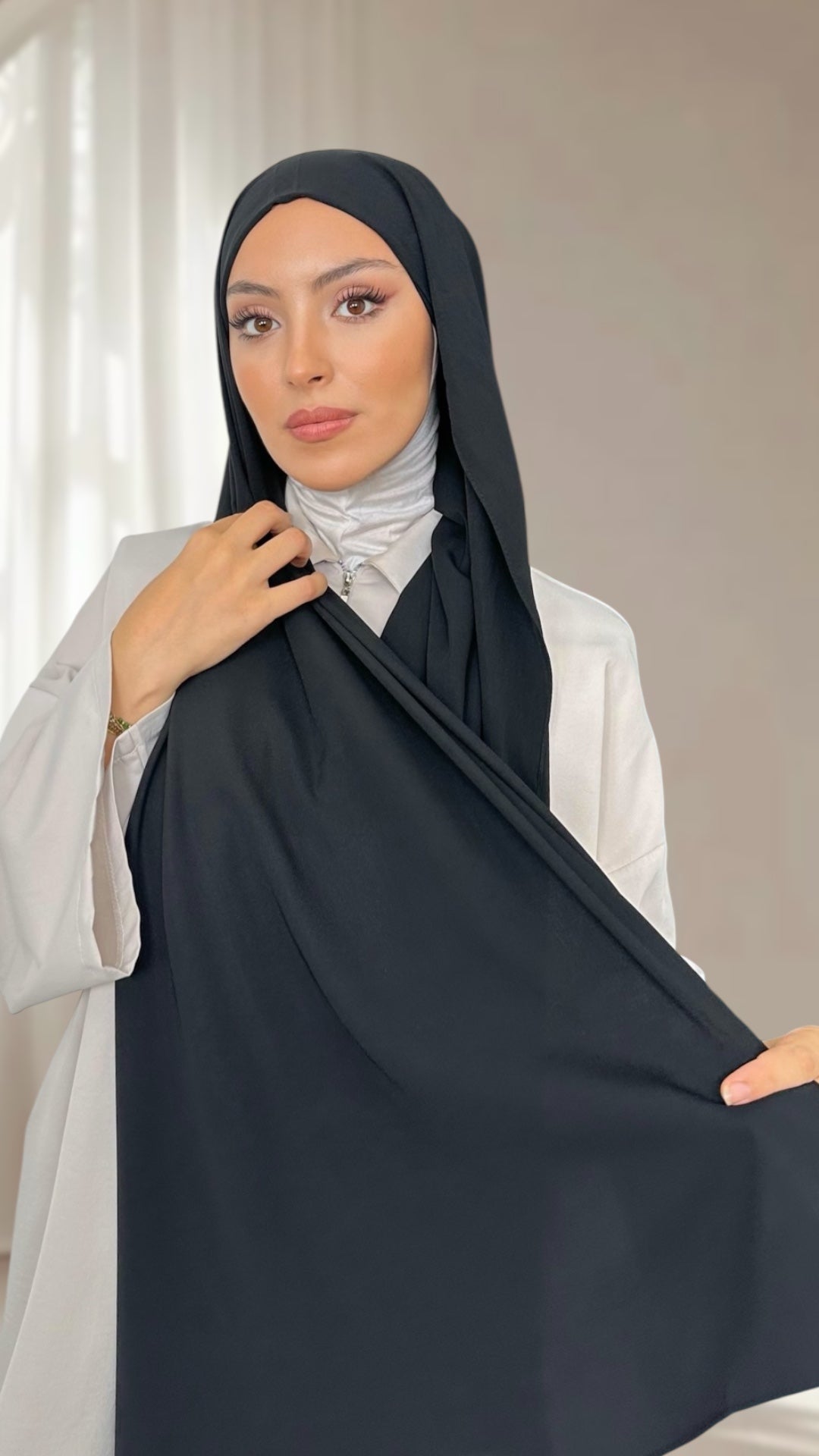 Hijab Pronto da Mettere Premium Chiffon