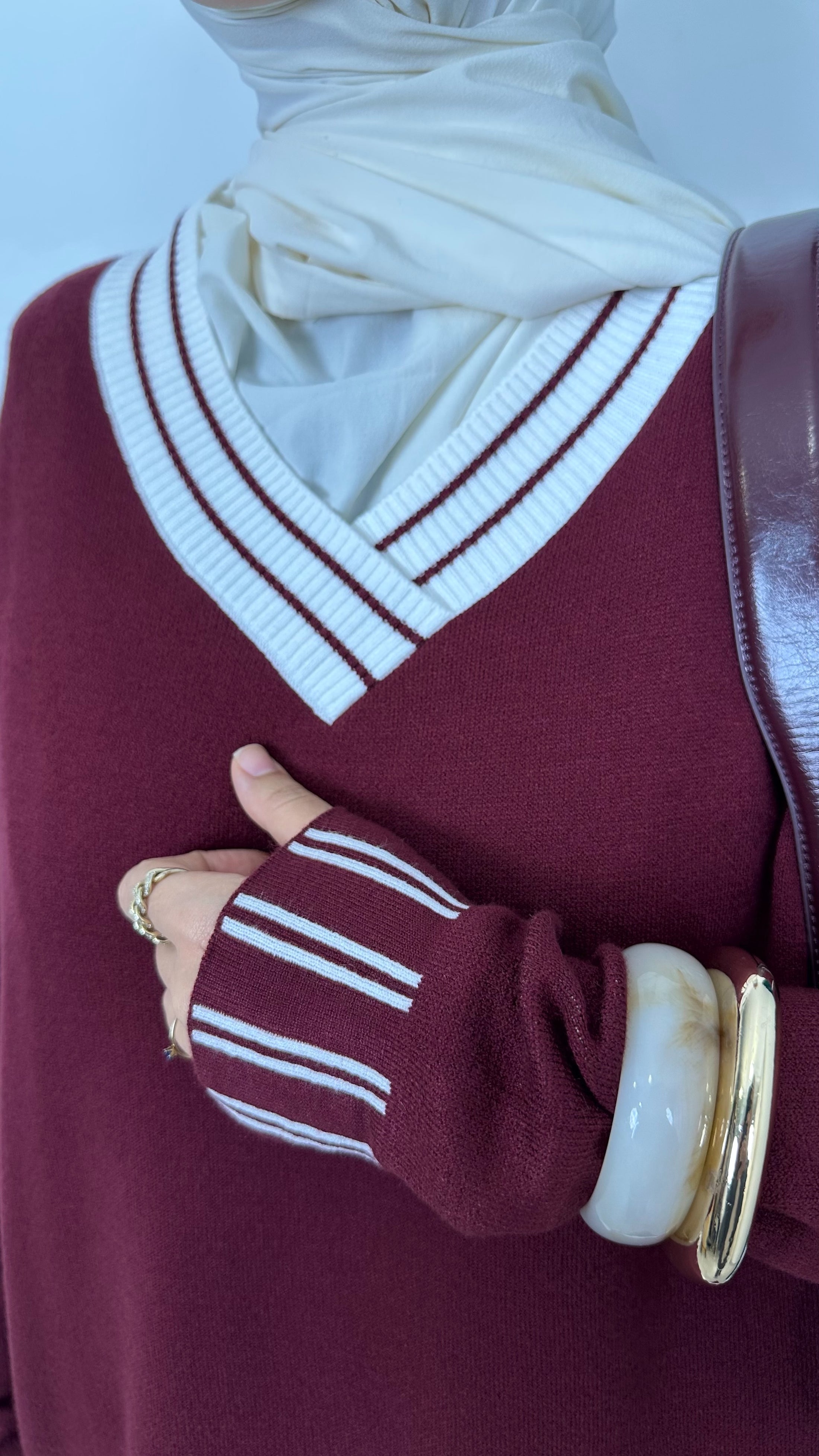 Urban Chic Set – Completo Maglia con Dettagli a Contrasto