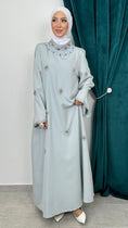 Cargar la imagen en la vista de la galería, Abaya Imperial Frozen Blue - Hijab Paradise 
