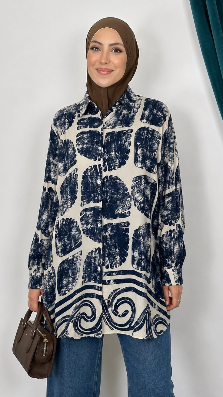 Camicia Solenne Blu Scuro