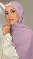Carica l'immagine nel visualizzatore della galleria, Hijab PREMIUM CHIFFON Violetto Pastello
