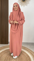 Load image into Gallery viewer, Jilbab, khimar, abaya, sorriso, modest, abito da preghiera, islamico, rosa. Hijab Paradise
