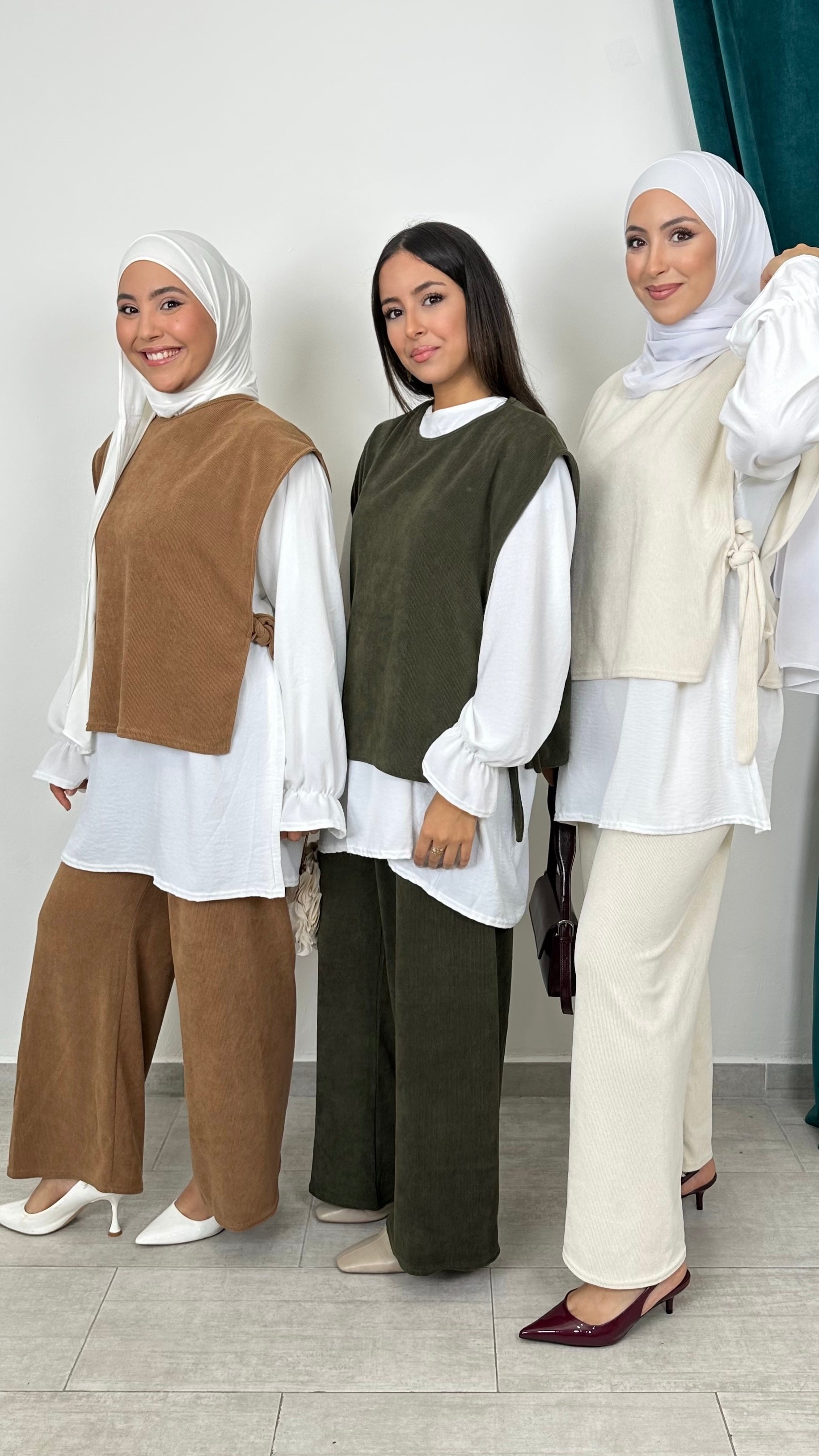 Coordinato 3 Pezzi Corduroy