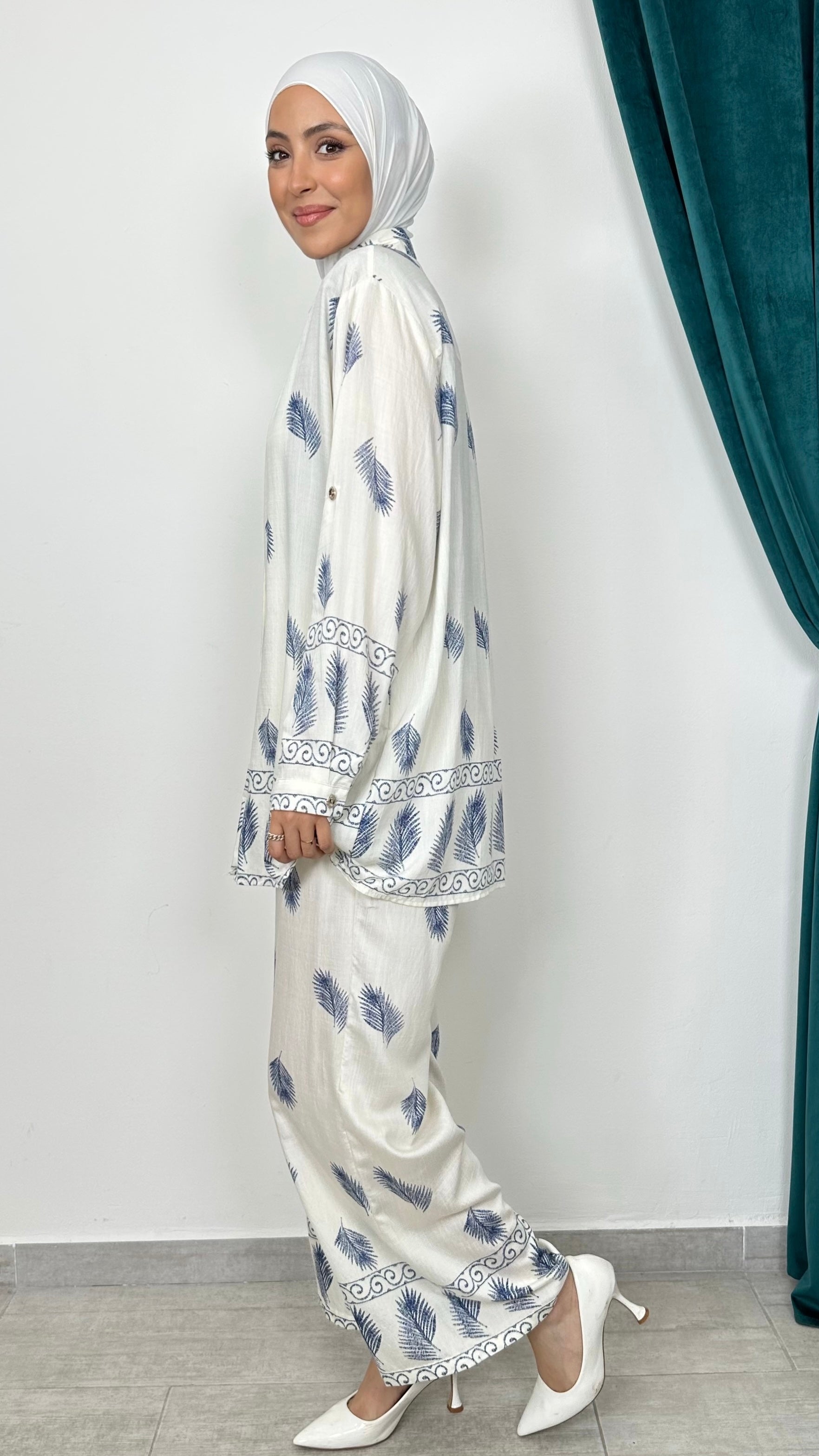 Coastal Palm Set Bianco