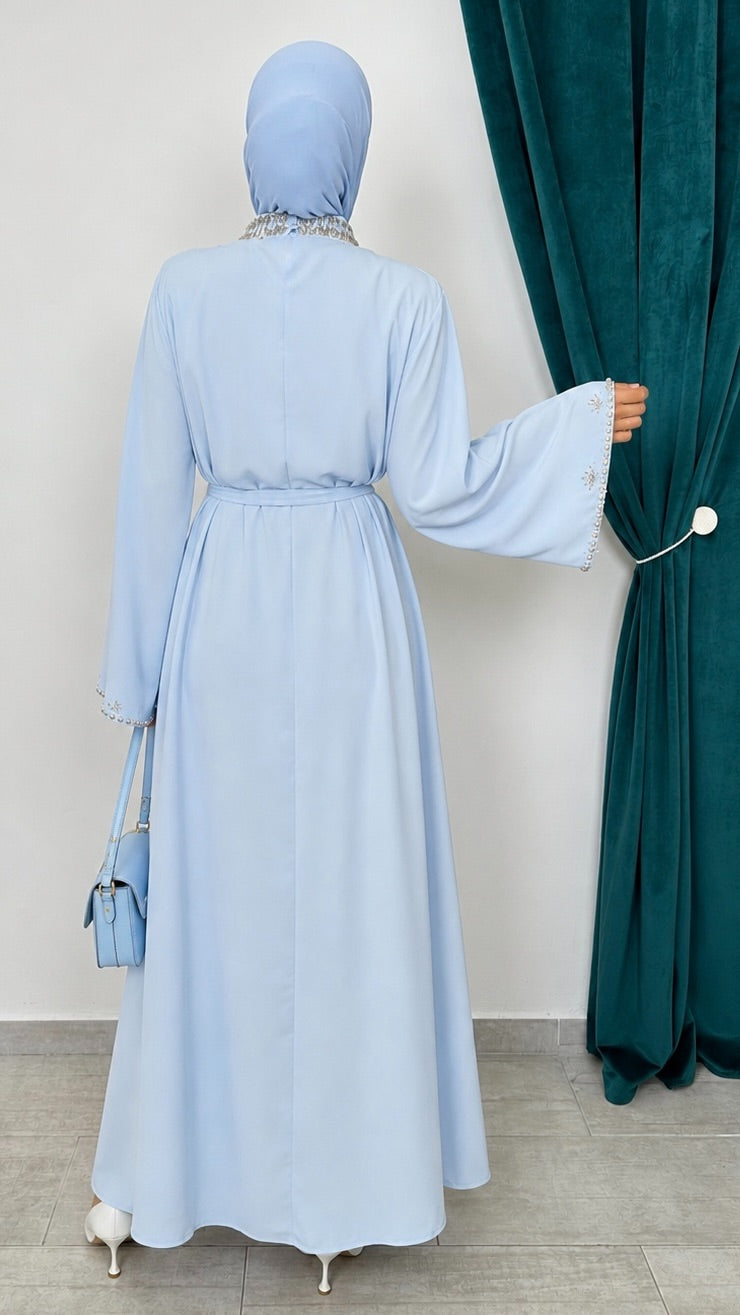 Crystal Abaya Azzurro - Hijab Paradise 