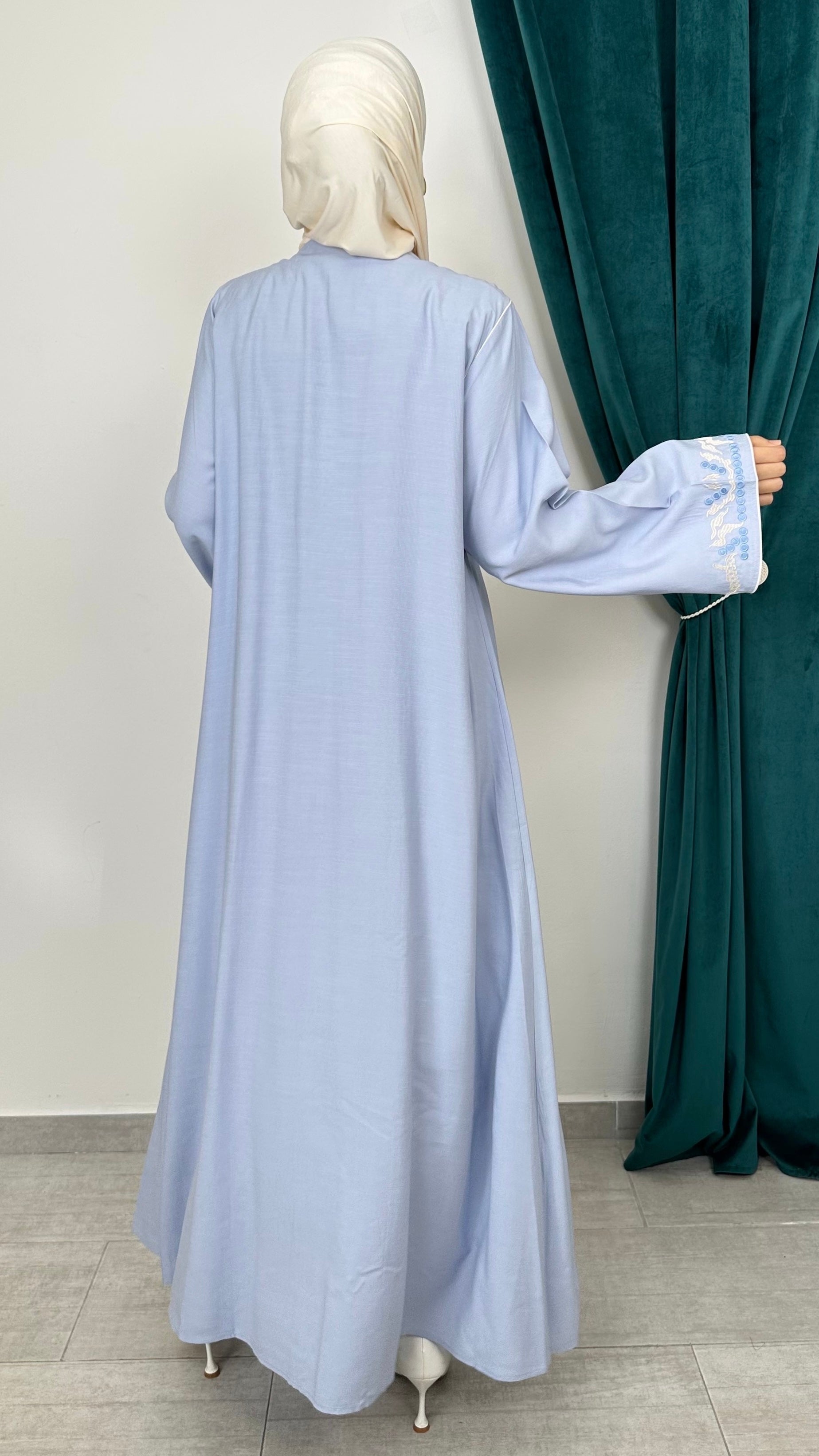 Abaya – Powder Blue - Hijab Paradise 