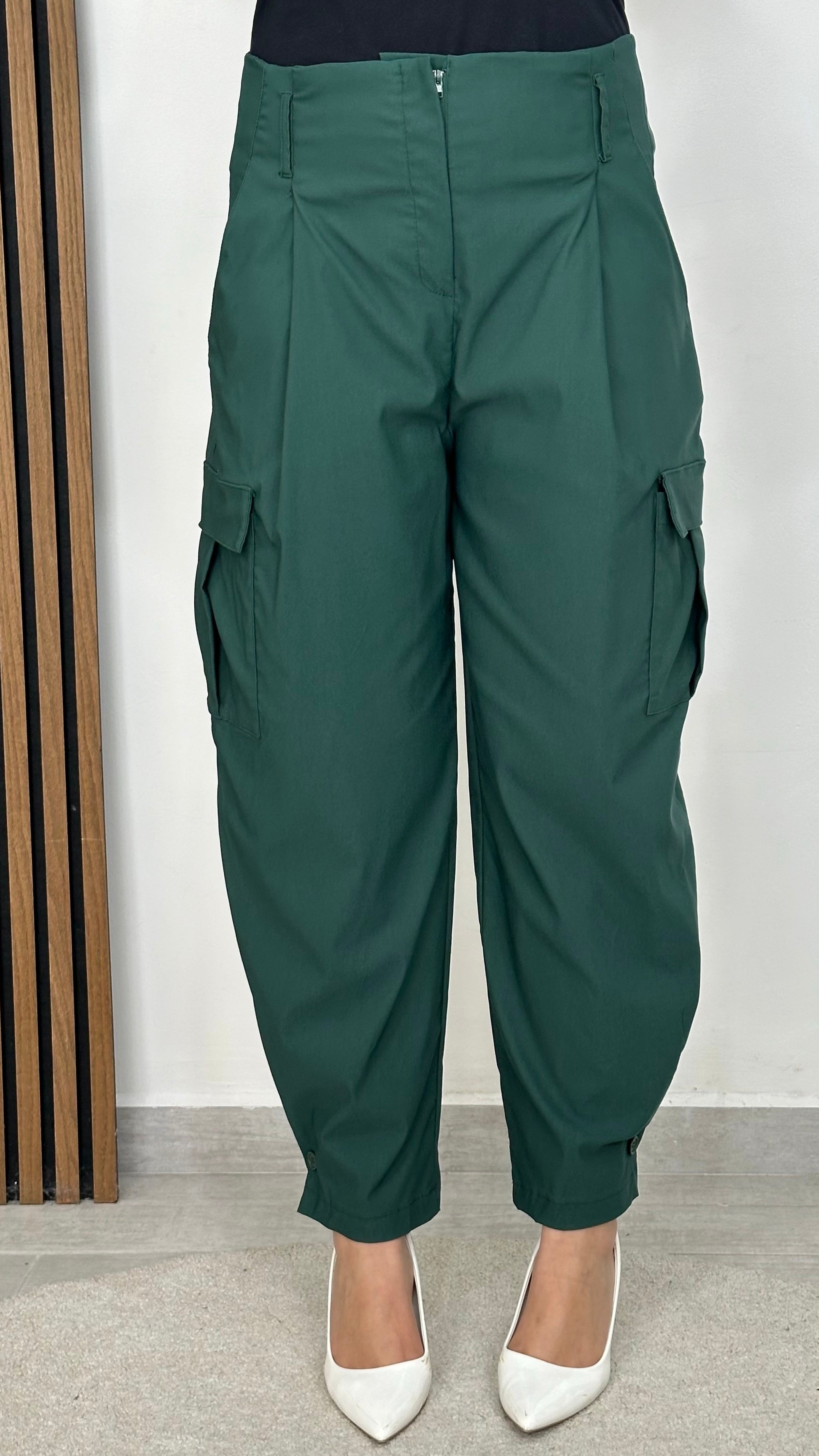 Pantalone Cargo Verde pino