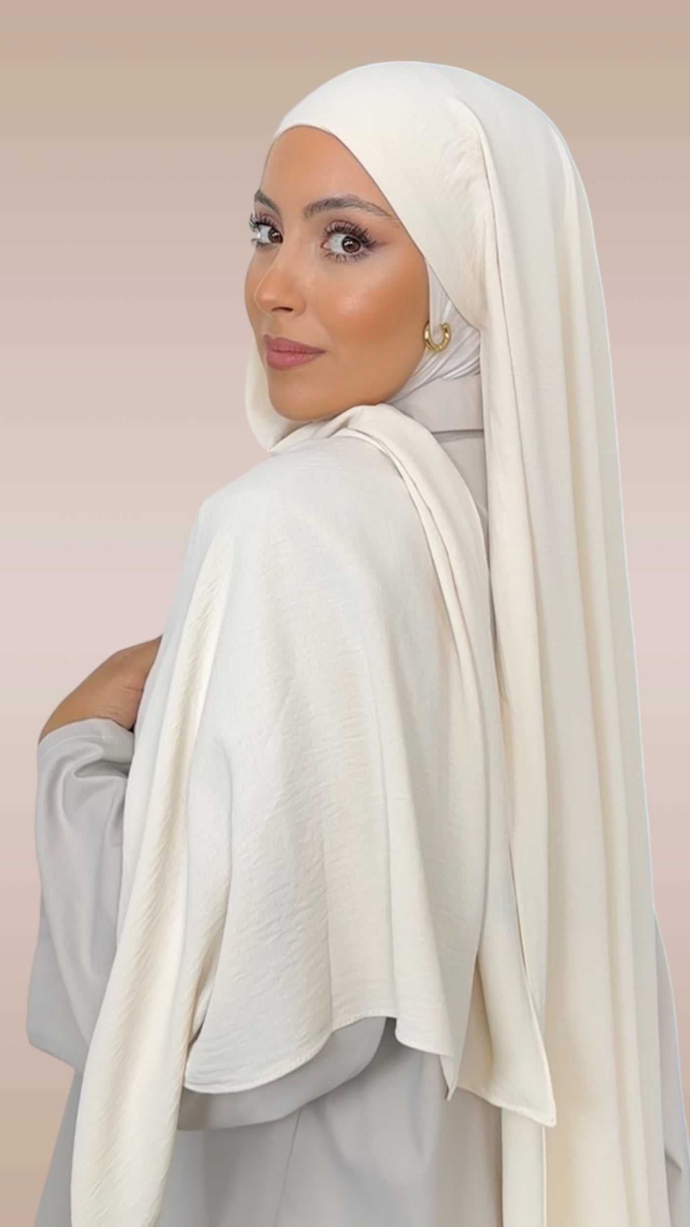 HIJAB PRONTO DA METTERE CRINCKLE CREPE