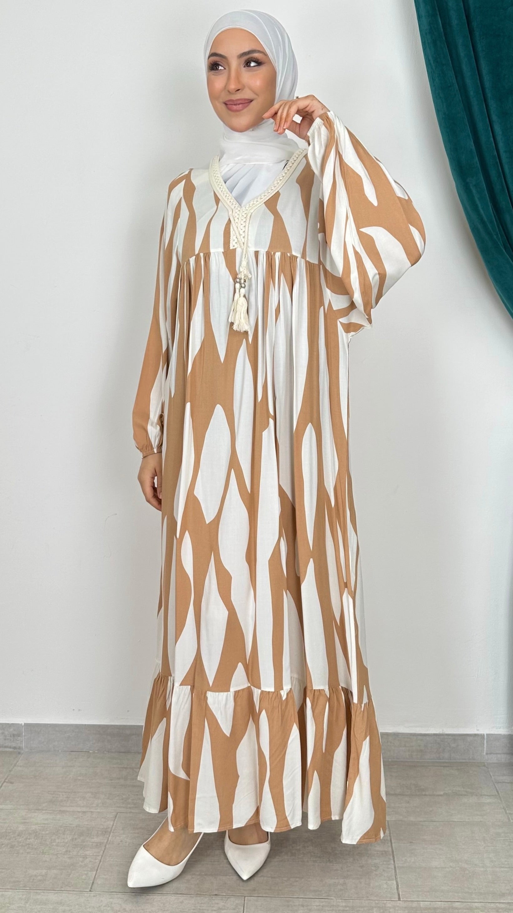 Vestito oversize maniche larghe