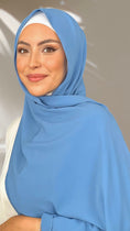 Carica l'immagine nel visualizzatore della galleria, Hijab PREMIUM CHIFFON Blu
