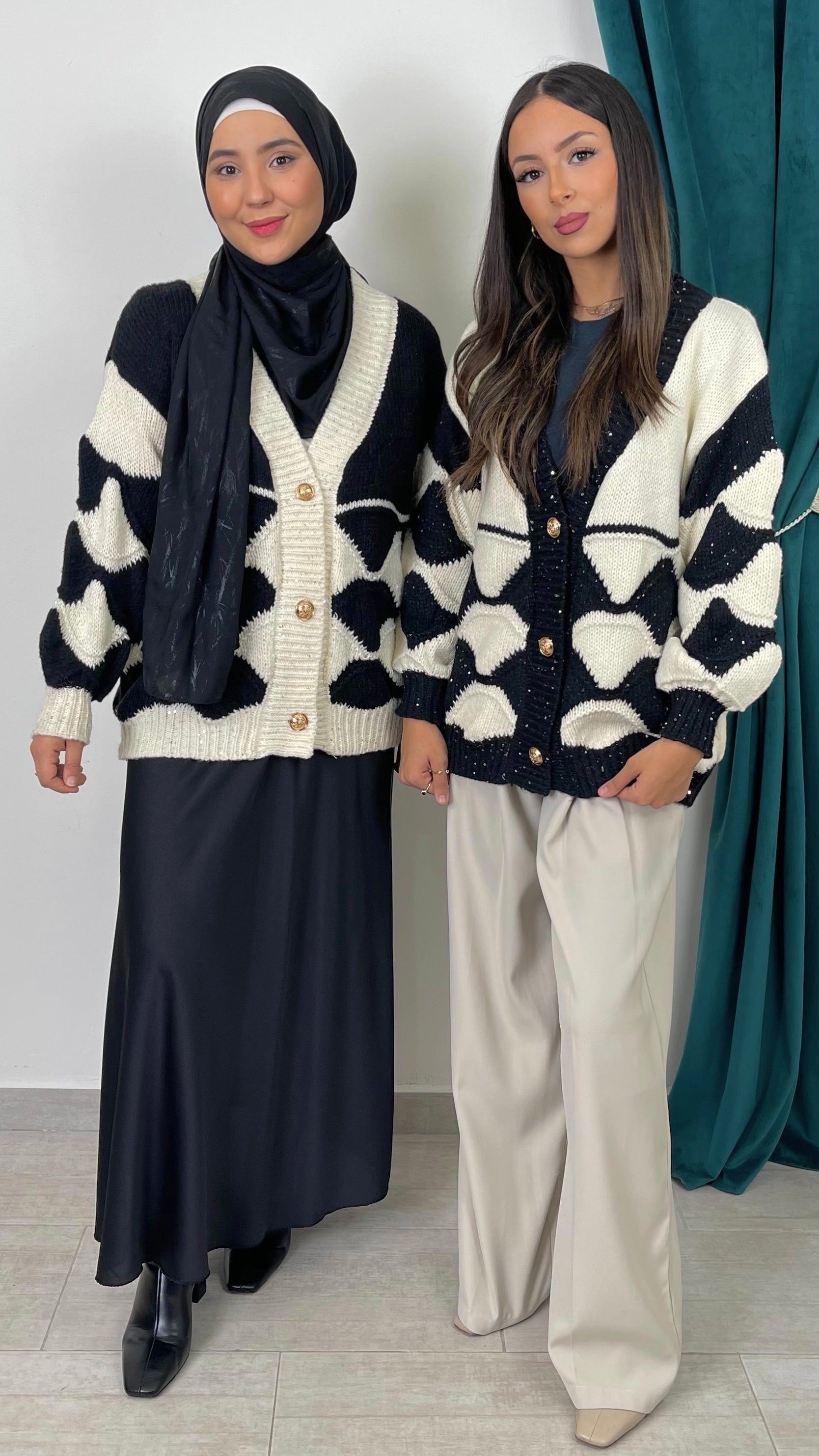 Cardigan “Geometric Chic”