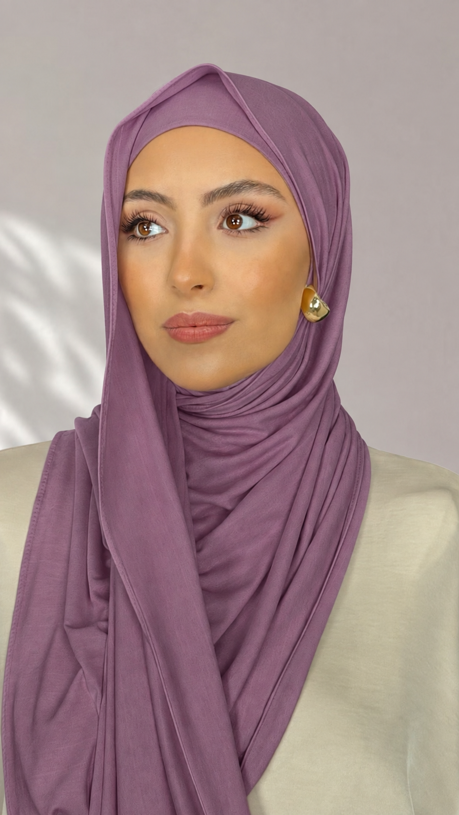 Jersey Hijab - Malva Scuro