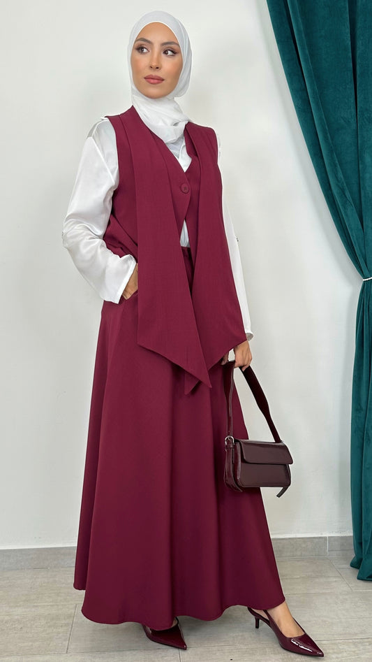 Coordinato Gilet Doppio petto con gonna