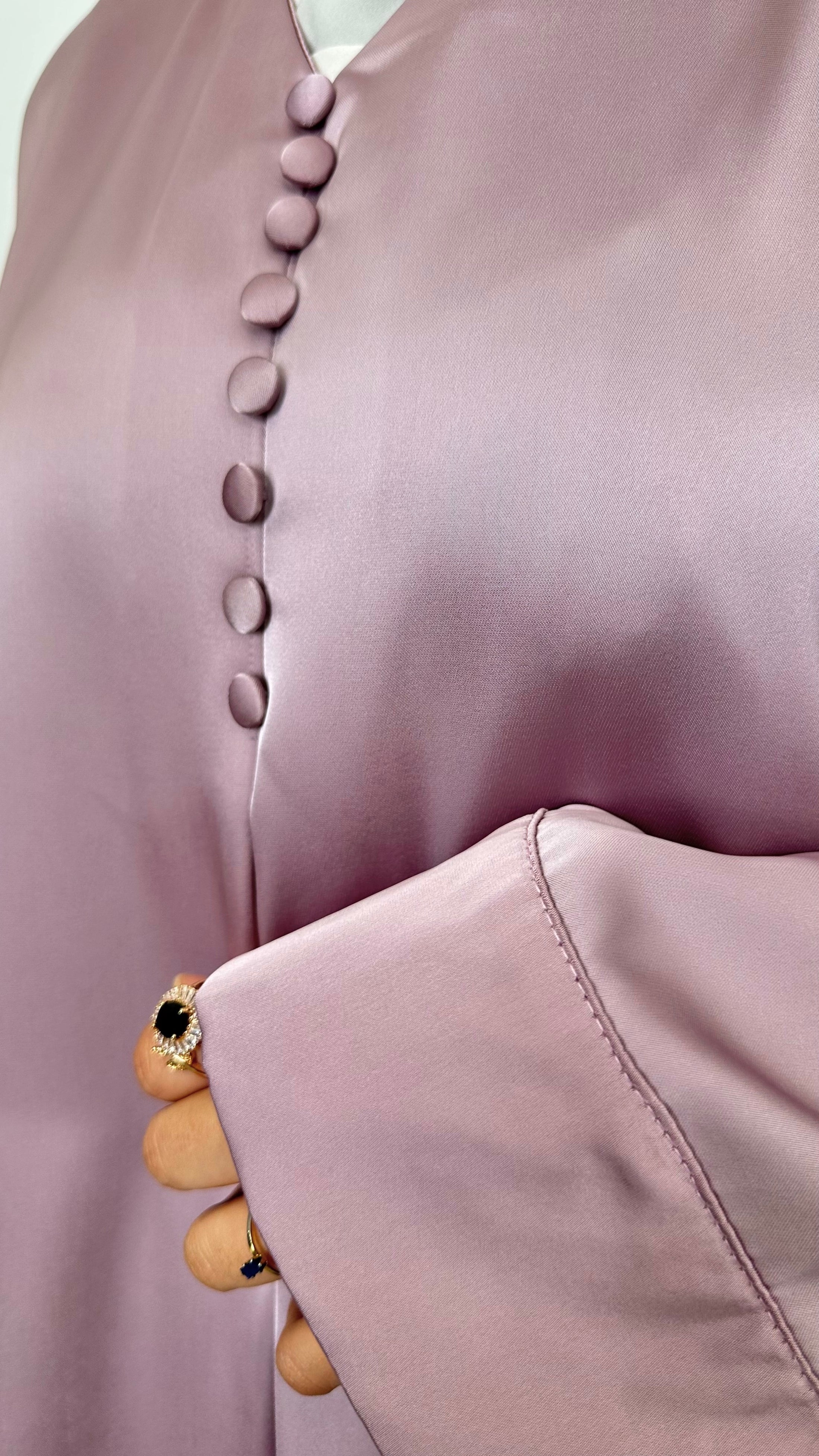 Abaya Satin rose - Hijab Paradise 