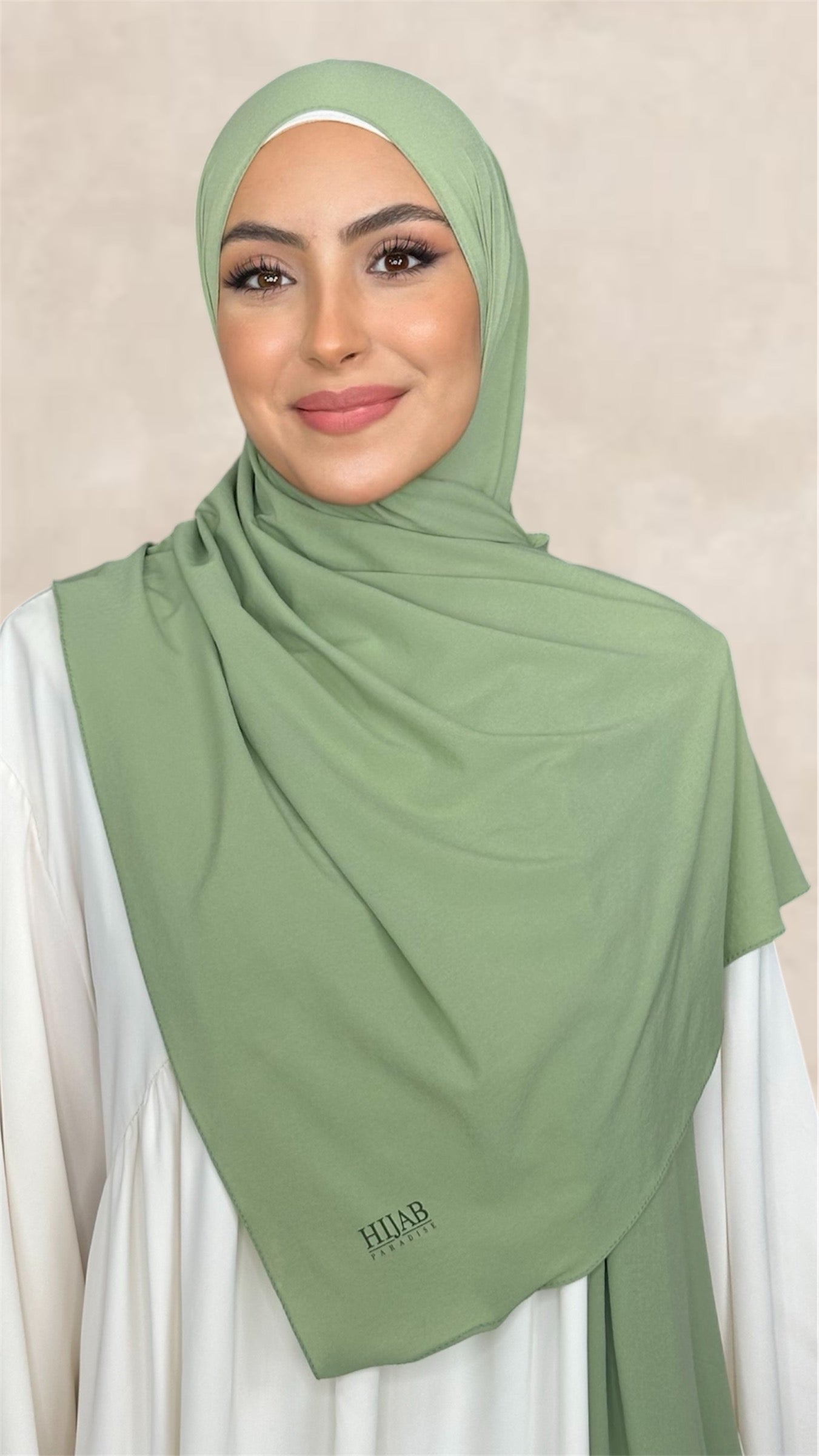 Slim Hijab Verde Veneziane