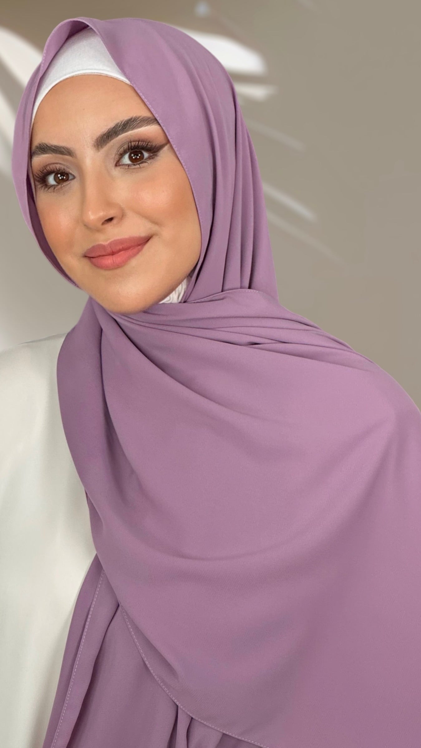 Hijab PREMIUM CHIFFON Glicine Pastello