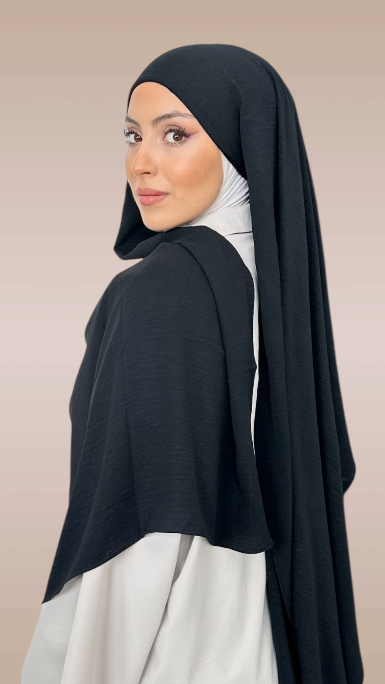 HIJAB PRONTO DA METTERE CRINCKLE CREPE