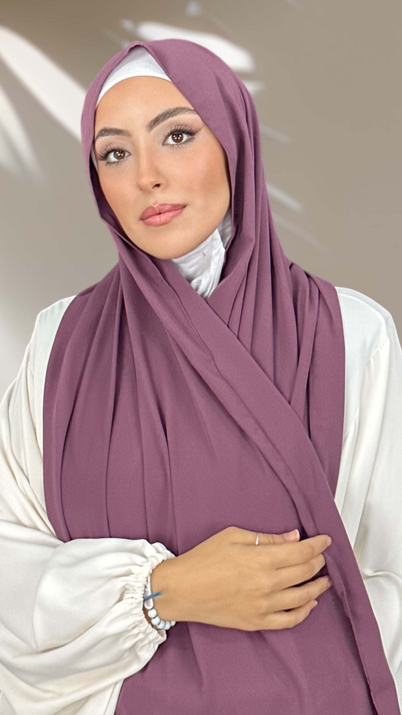 Hijab PREMIUM CHIFFON Prugna Pastello - Hijab Paradise 