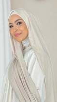 Bild in Galerie-Betrachter laden, Hijab Jersey Beige orlo Flatlock
