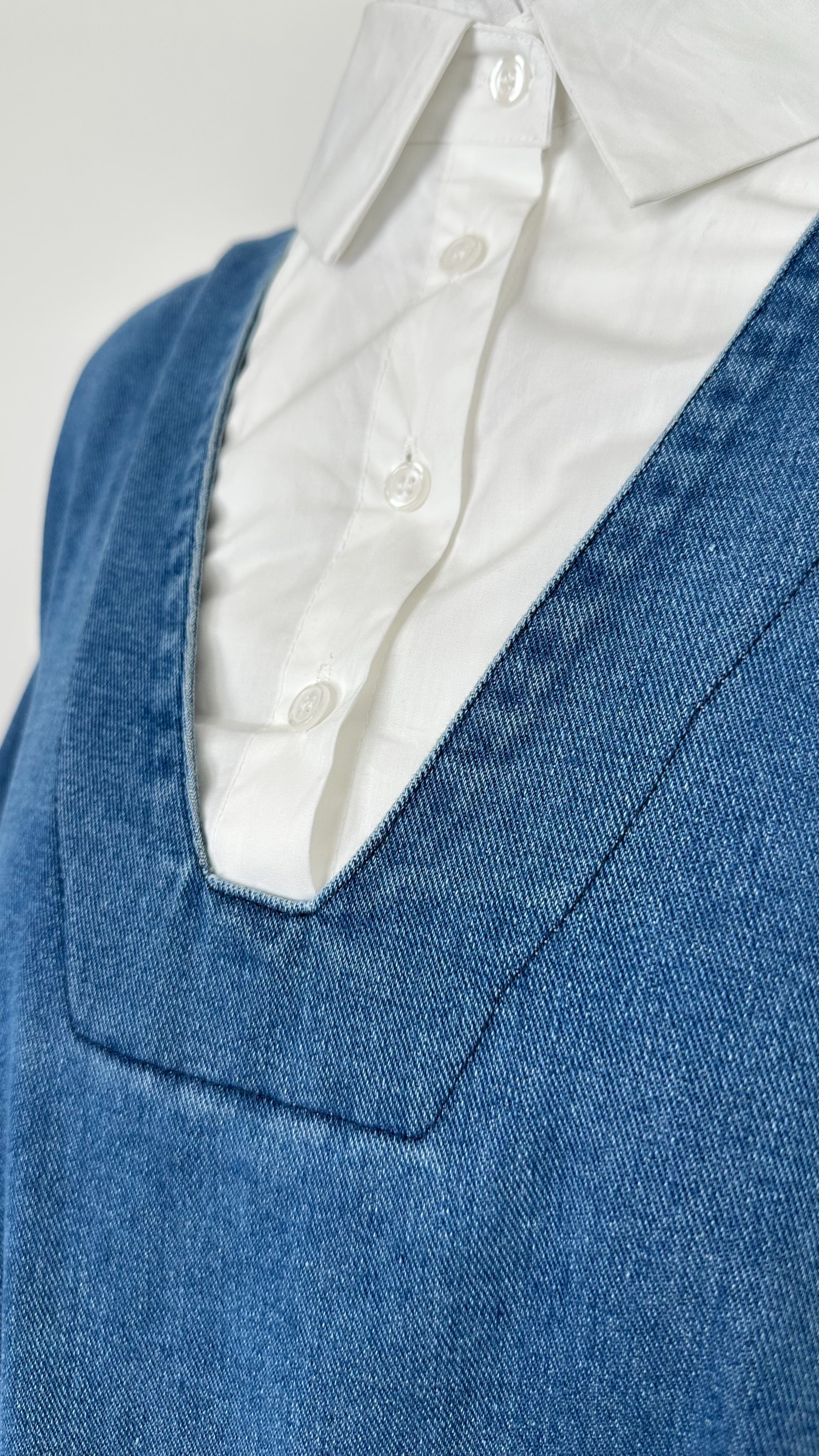 Abito Denim Modest Flow - Hijab Paradise 