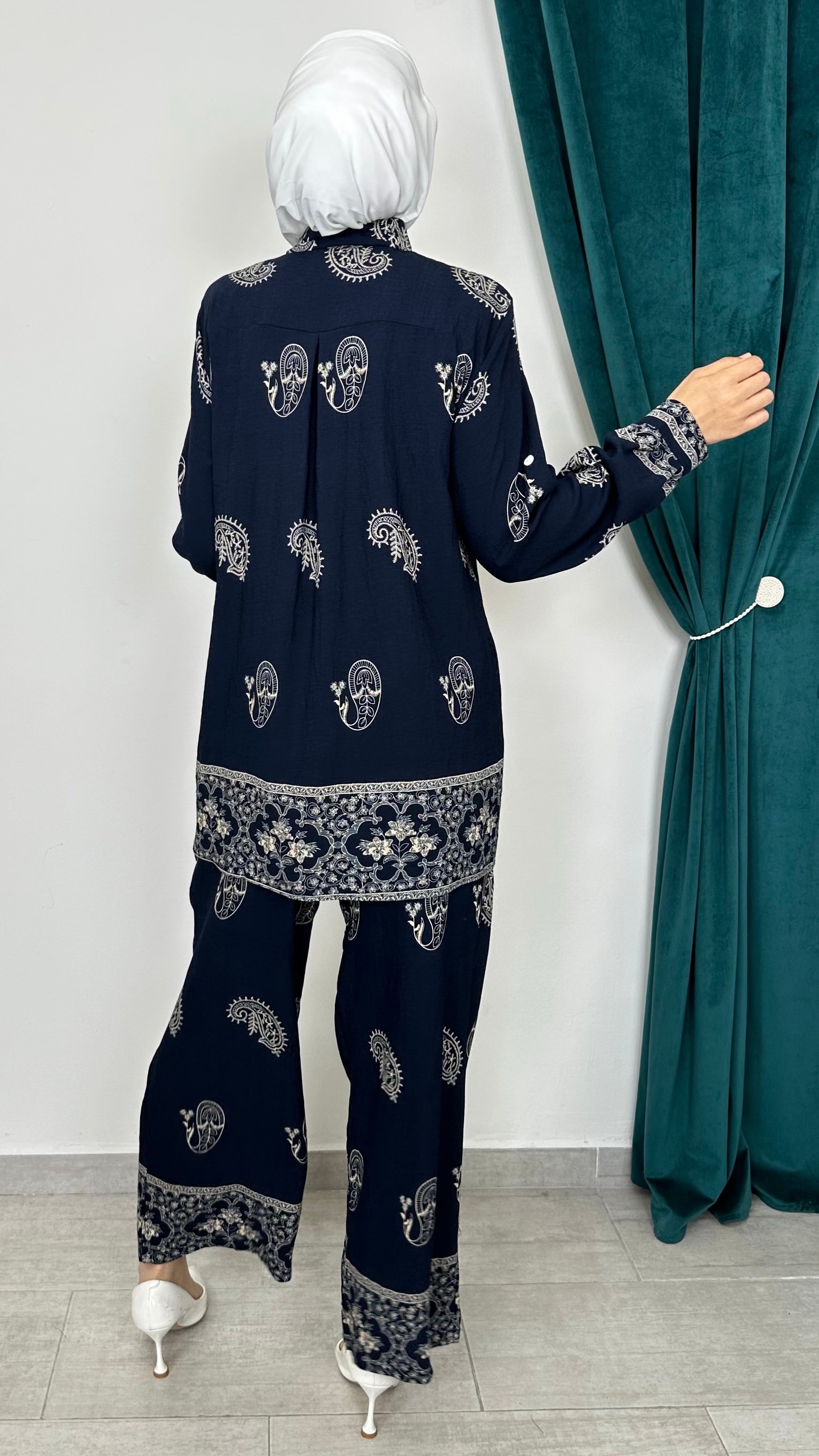 Majestic Border Set Blu Notte