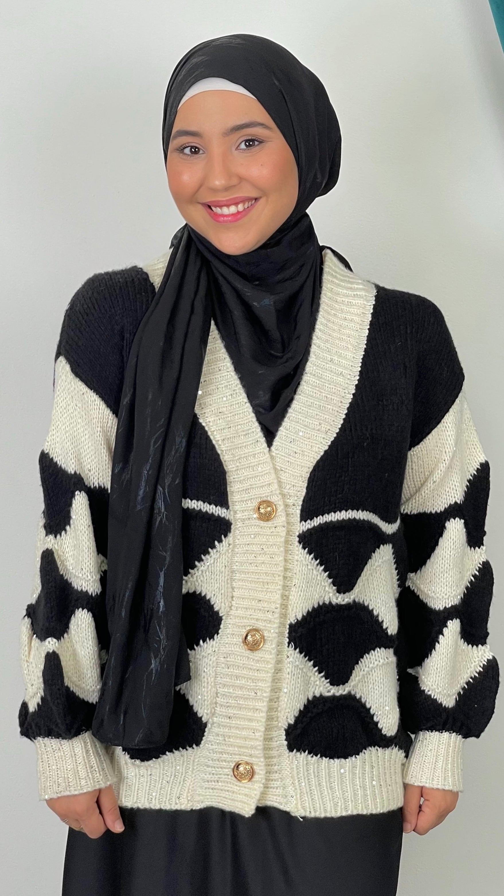 Cardigan “Geometric Chic”