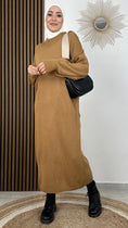 Carica l'immagine nel visualizzatore della galleria, Maglione Sewing- hijab paradise - maglione lungo - hijab - modest dress - cucitura in fuori - donna musulmana 
