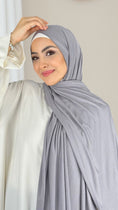 Carica l'immagine nel visualizzatore della galleria, Hijab Jersey Grigio Silver - Hijab Paradise 
