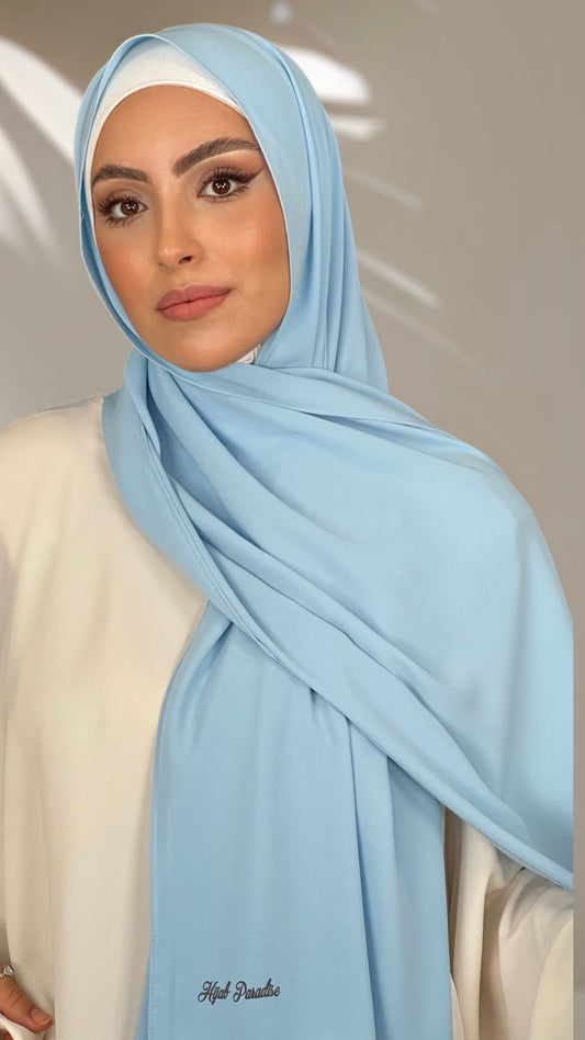 Hijab PREMIUM CHIFFON Bleu Ciel