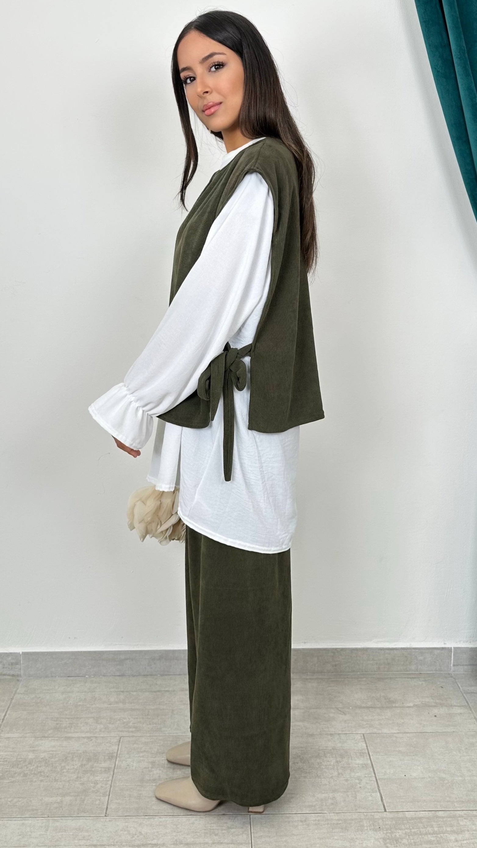 Coordinato 3 Pezzi Corduroy