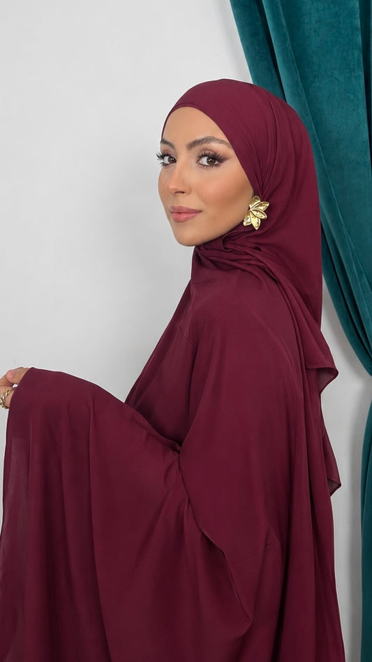 Premium Slim Hijab Burgundi - Hijab Paradise 