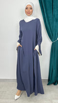 Carica l'immagine nel visualizzatore della galleria, Abaya Classic Flow Blu
