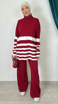 Carica l'immagine nel visualizzatore della galleria, Comfort Line Set – Completo Maglia a Righe Orizzontali
