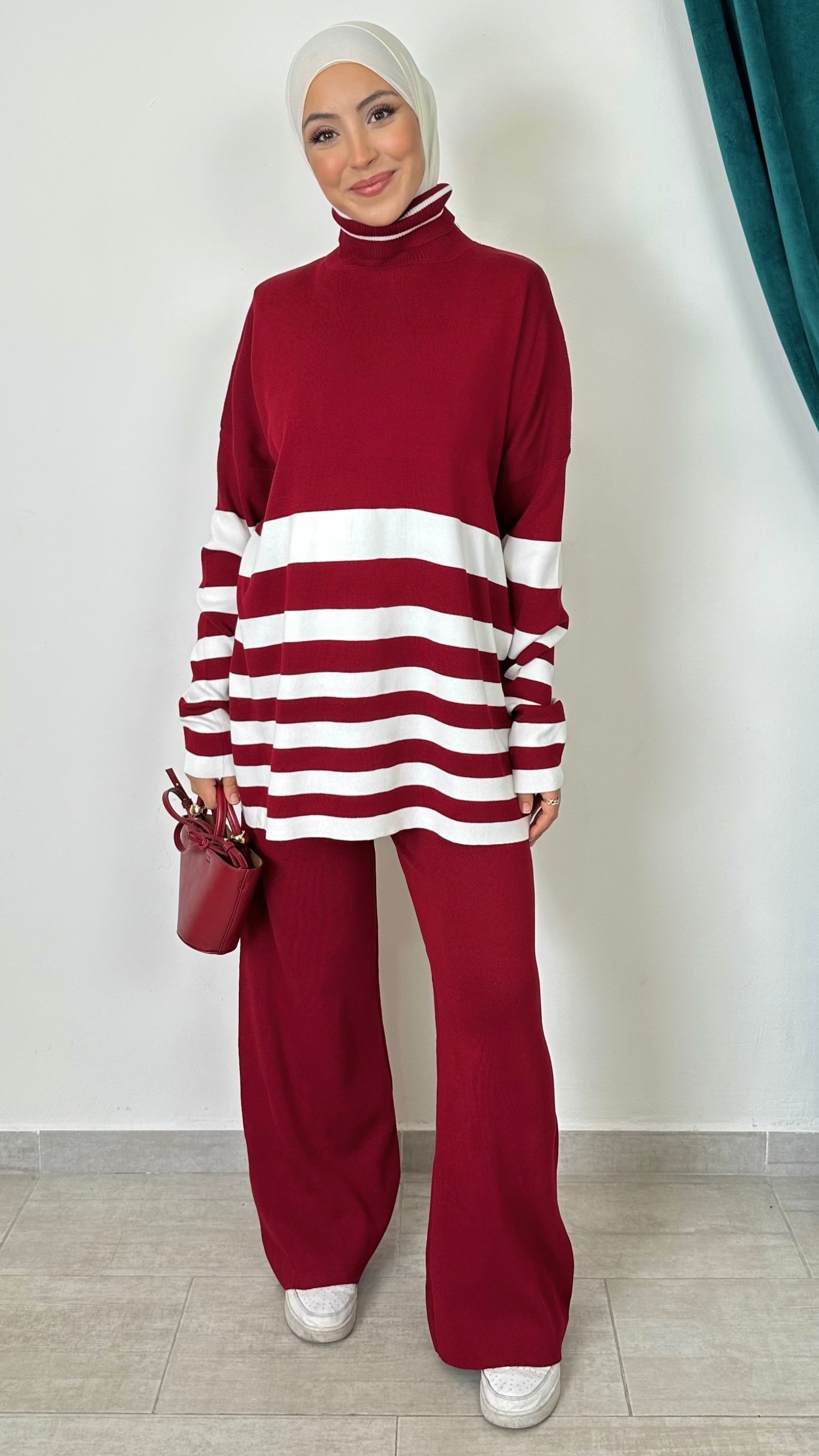 Comfort Line Set – Completo Maglia a Righe Orizzontali