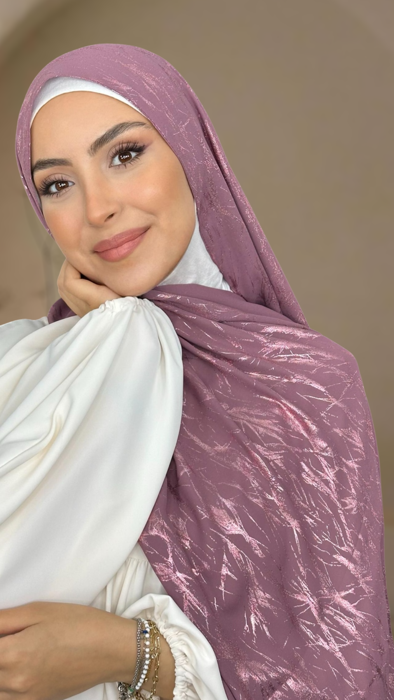 Splinter Hijab Malva