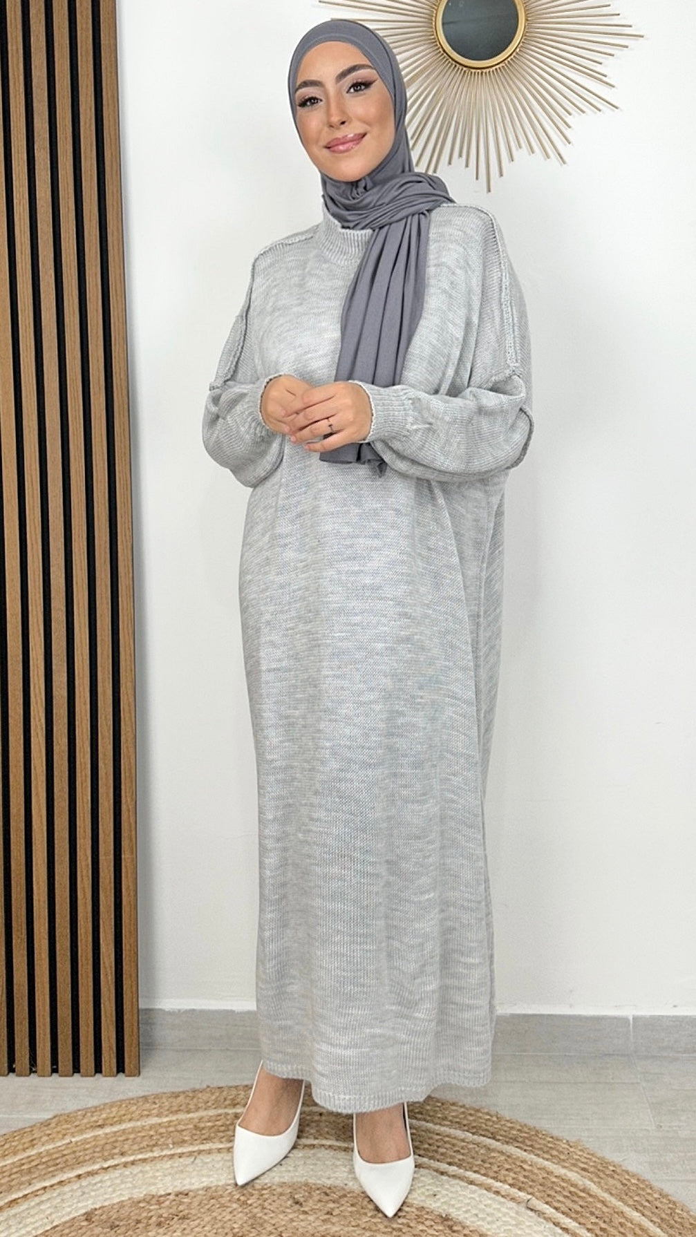 Maglione Sewing- hijab paradise - maglione lungo - hijab - modest dress - cucitura in fuori - donna musulmana 